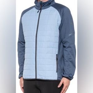 ASICS Hybrid Jacket - Insulated Pale Blue/Carbon Blue Reflective Men’s Sz S New